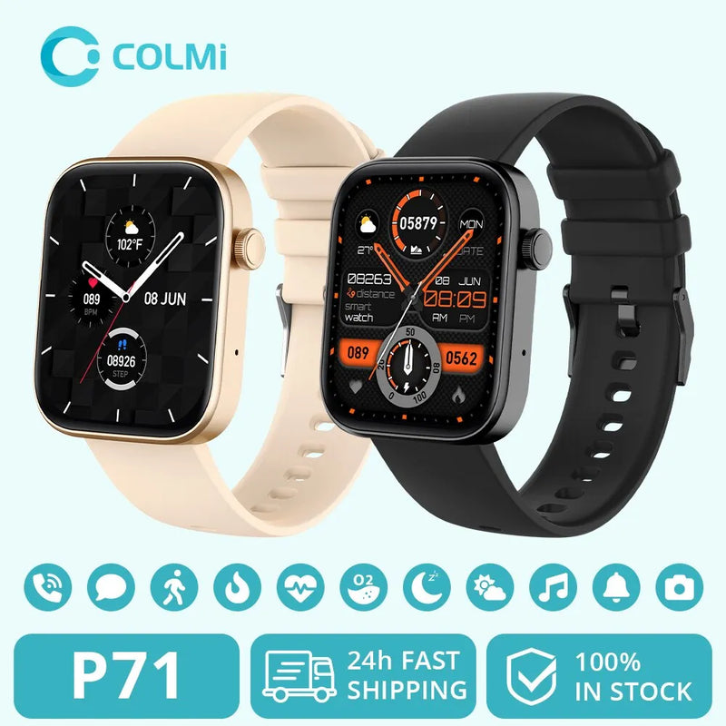 Relógio Smartwatch P71 Com Monitoramento - Fassility